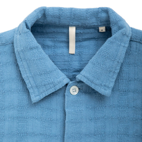 Hello Sunflower Spacey SS Shirt Blue 230 1187 Degli Uberti
